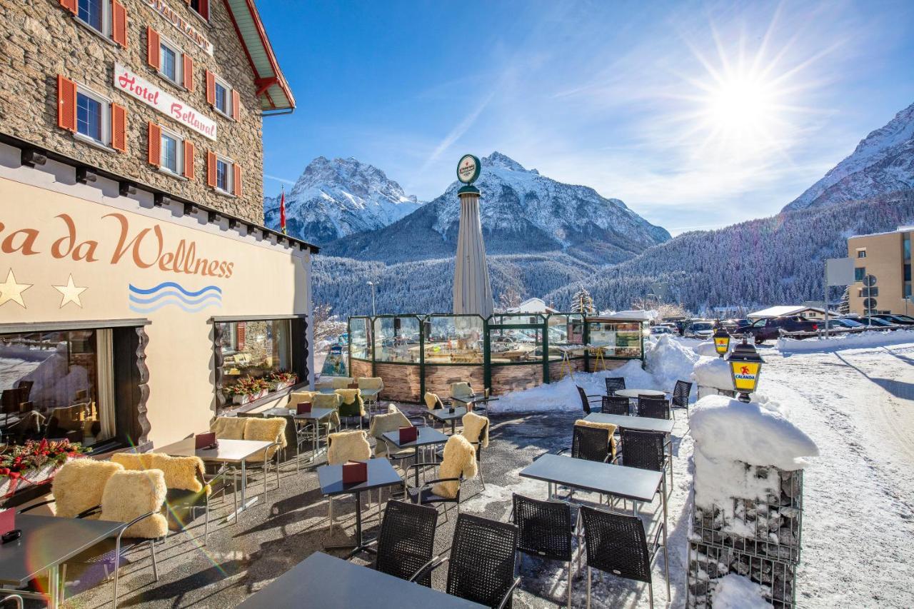 Hotel Bellaval Scuol Exterior foto
